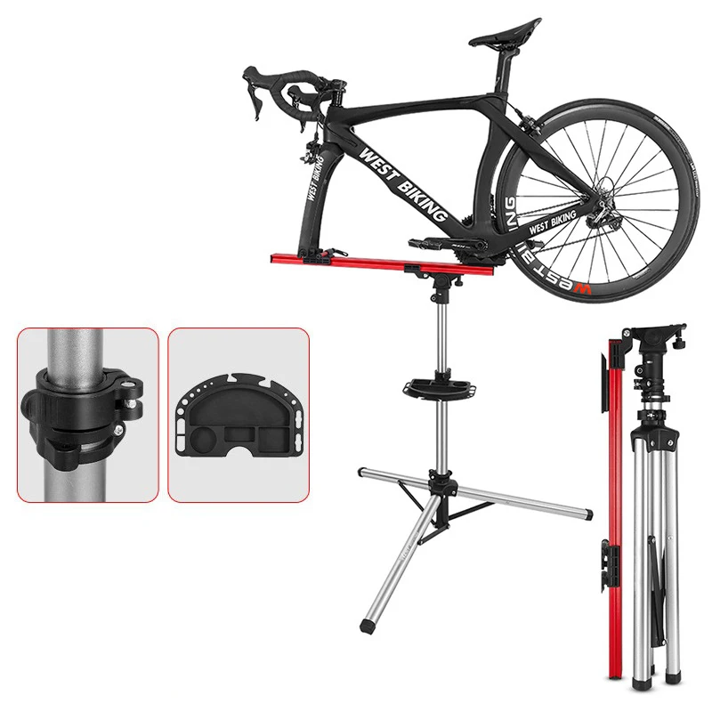 Professional Mechanic Bike Repair Stand MTB Road Bicycle Maintenance Workstand Foldable Adjustable Wash Bike Rack