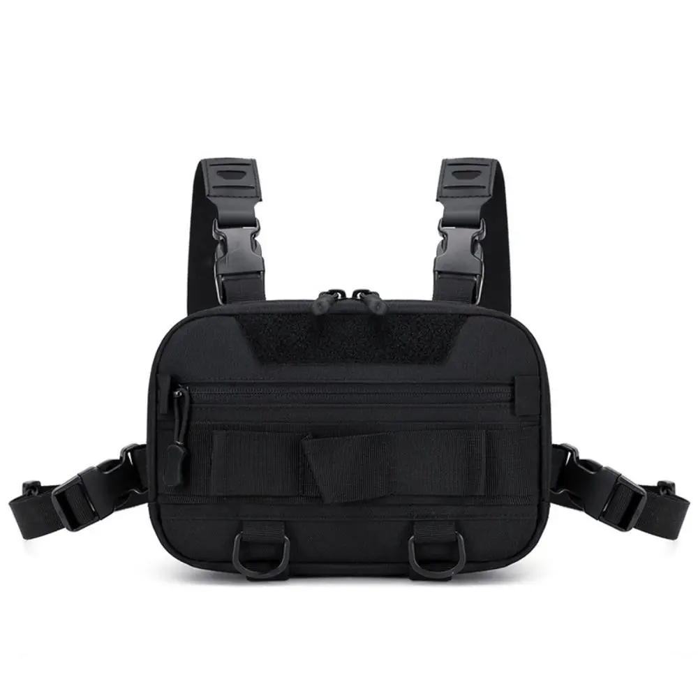 Fashionable Nylon Fishing Chest Bag Wear-resistant 3 Colors Cool Backpack Adjustable Climbing Vest Bag Men/women