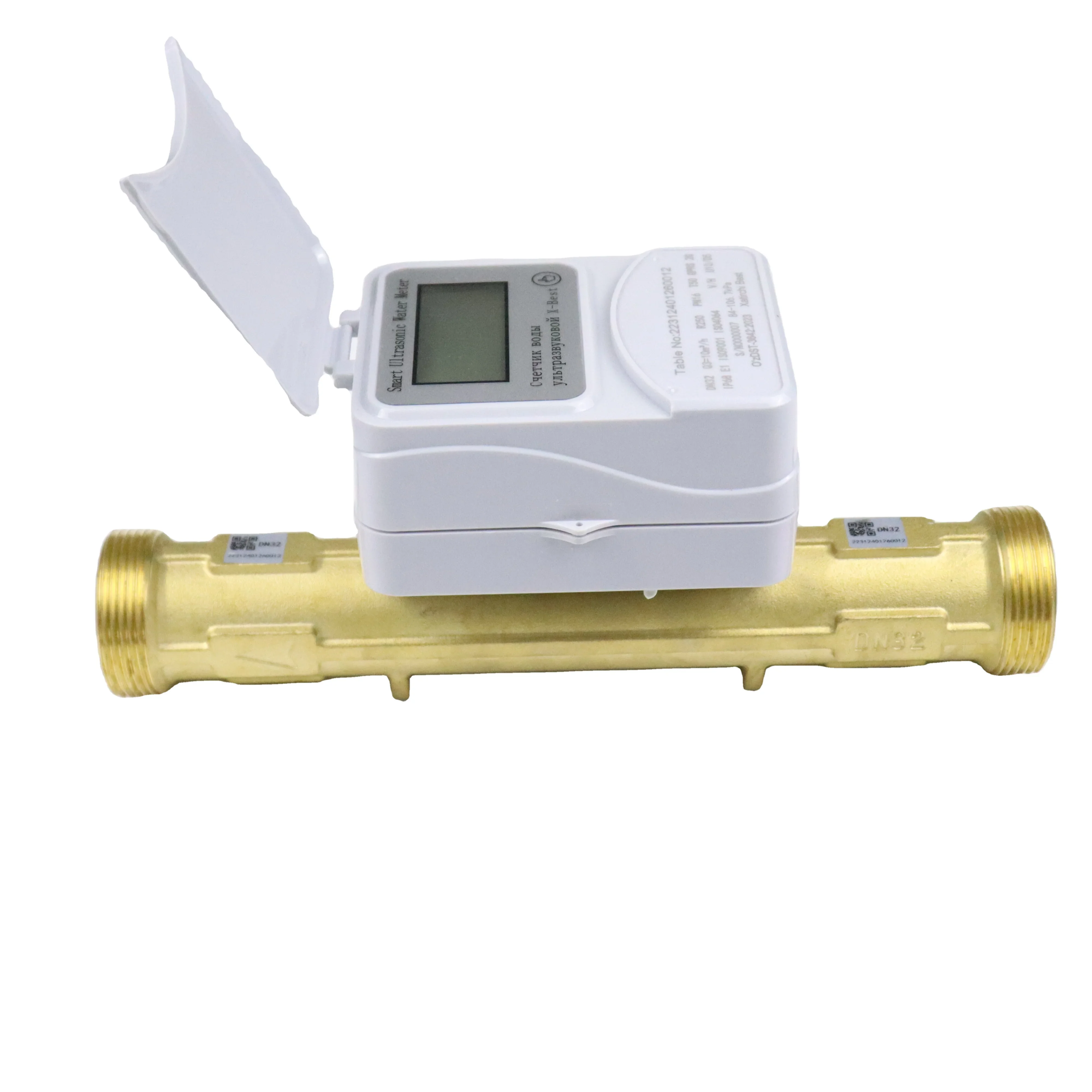 high accuracy  R250 digital wireless remote control  ultrasonic water flow meter brass material lorawan gsm water meter