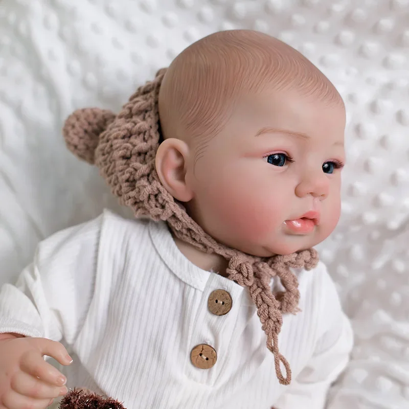 ตุ๊กตาอาบิเกลขนาด 48 ซม. ทาสีเสร็จแล้ว ขนาดเด็กแรกเกิด ผมทาสี ของเล่นตุ๊กตา