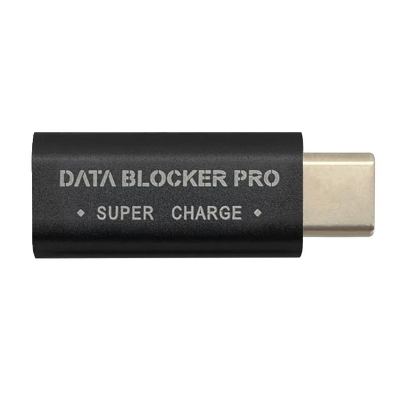 JU64 USB C Highly Speed Charging Adapter USB C Data Blocker USB C Male to Female Adapter Secure Charging for Phones Tablets