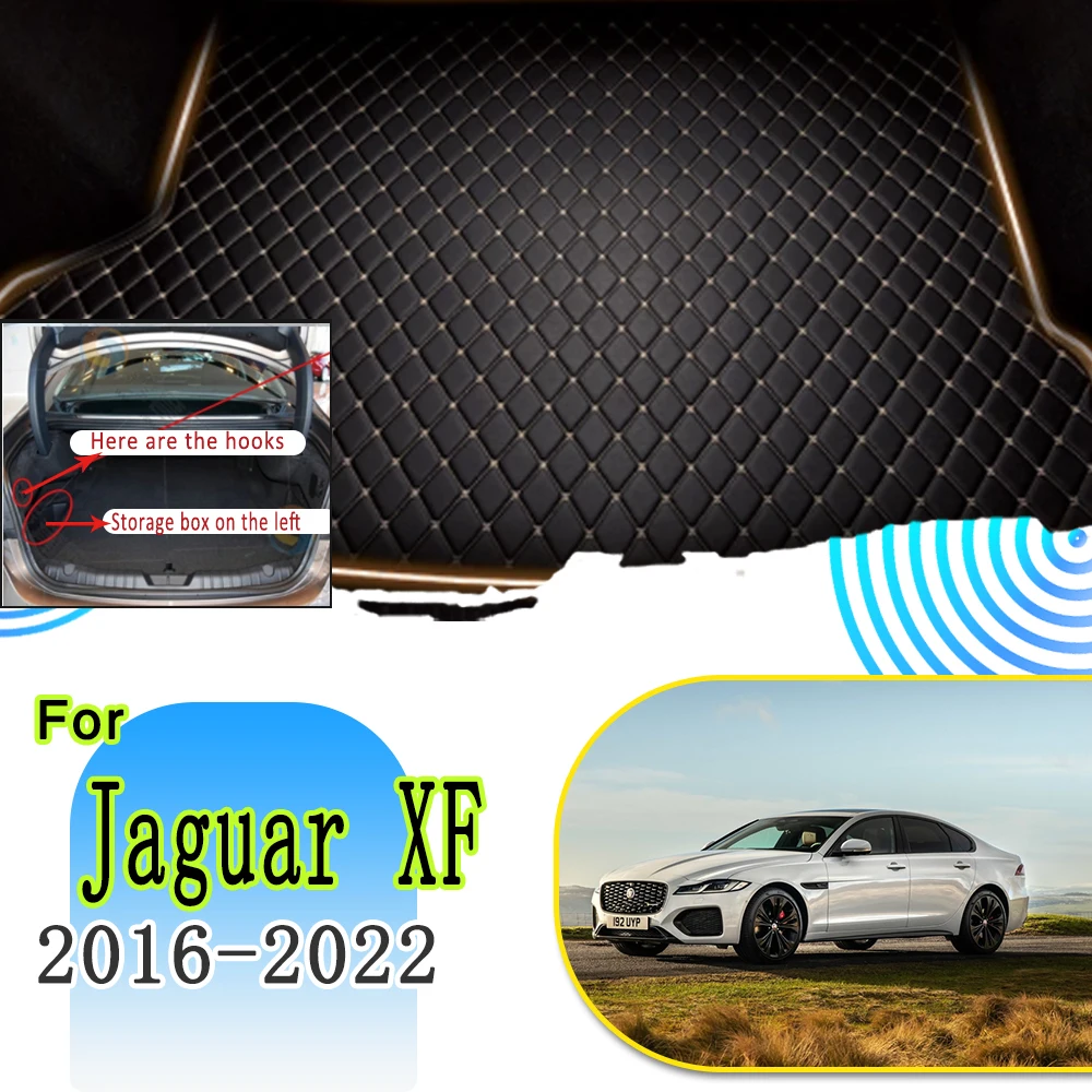 

Car Mats For Jaguar XF X260 2016~2022 Waterproof Protection Pads Tank Organizer Mat Voiture Car Rear Trunk Mats Car Accessories