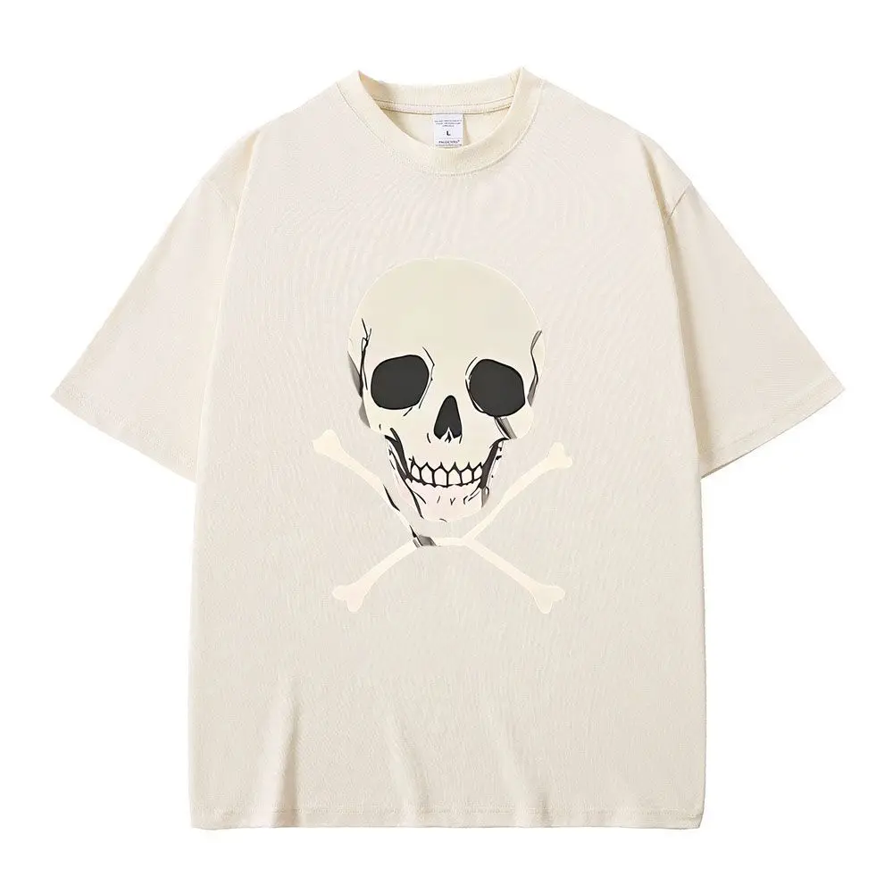 Anime Chainsaw Man Reze Skelett Gleicher Stil Bedrucktes T-Shirt für Männer und Frauen Lässige Übergroße T-Shirts Herren Vintage Streetwear Tees Tops – Detail 4