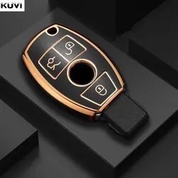 For Mercedes Benz W205 W213 W204 W176 W212 W177 GLC CLA AMG A B C E S G Class TPU Car Samrt Key Fob Case Cover Accessories