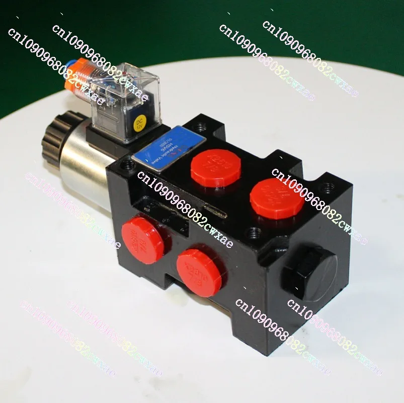 HSV6 Selective Flow Diverter Valve Oil Switch Valve Drainage Valve 12V24V Optional Huasheng Hydraulic 2-position 6-way