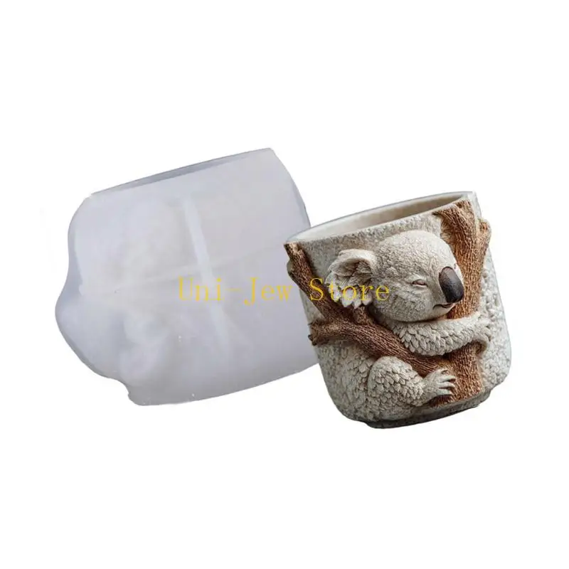 قالب زارع من السيليكون سعة 40 جيجا بايت بنمط كوالا وملمس من السيليكون مثالي للديكورات الخرسانية المصنوعة يدويًا من مجوهرات #2