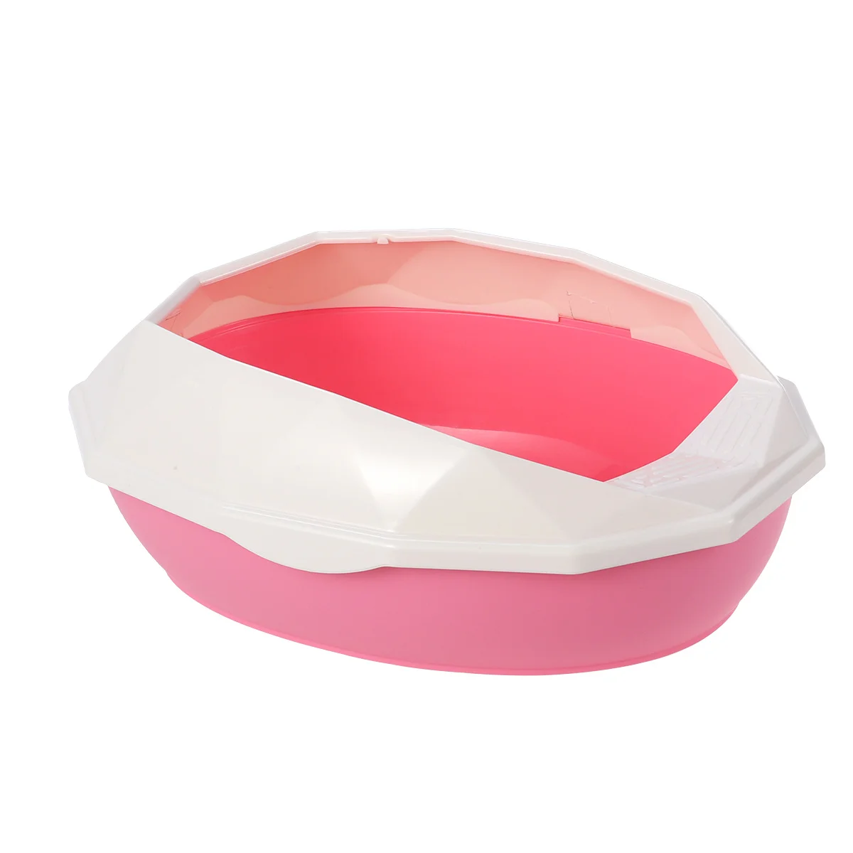 

Mini Cat Litter Tray Environmentally Friendly Design Prevents Scatter Easy Clean for Small Animals Plastic Cat Litter Box