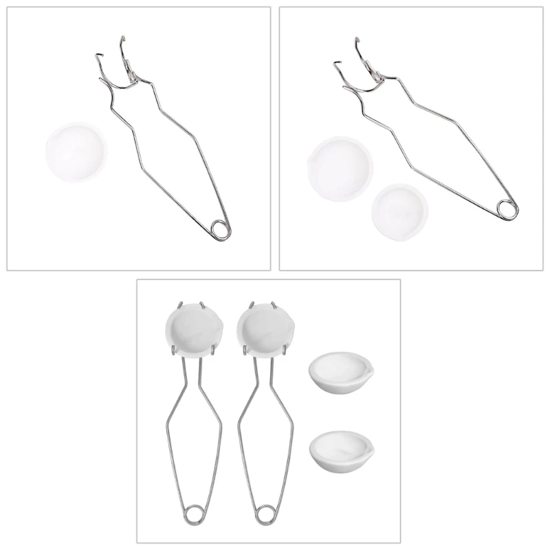 Melting Crucible Set Whip Tongs Metal Molding Supplies Gold Melting Set Small Crucible Set Suitable for Dropshipping