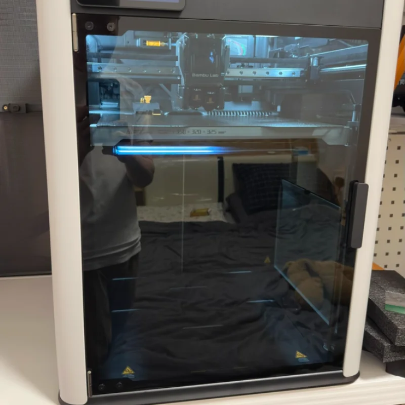 Front Glass Door for Bambu Lab H2D 3D Printer