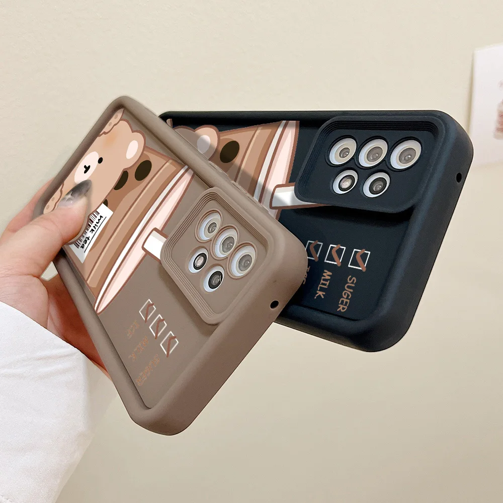 Custodia per orsetto di latte per Samsung S23 S24 Ultra S22 Plus S20 S21 FE custodie Galaxy A55 A54 A53 A52 A13 A14 A15 A12 A33 A35 A34 A51 A21S