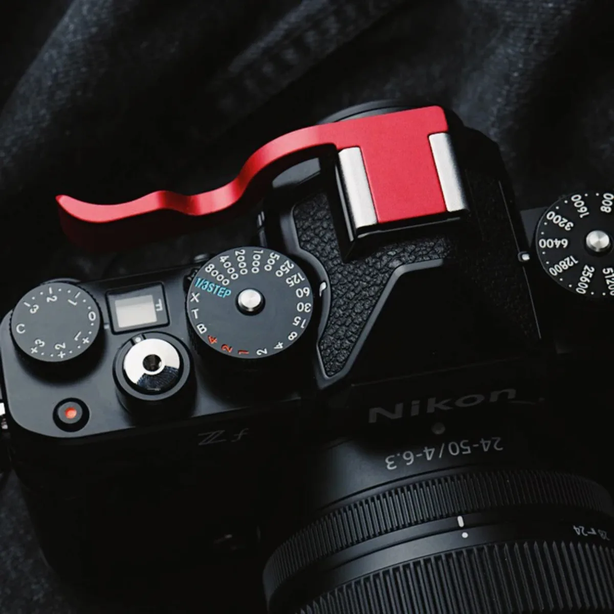 防塵カメラ親指指スキングリップ保護ホットシューカバーキャップ金属アルミハンドルニコン ZF 写真アクセサリー