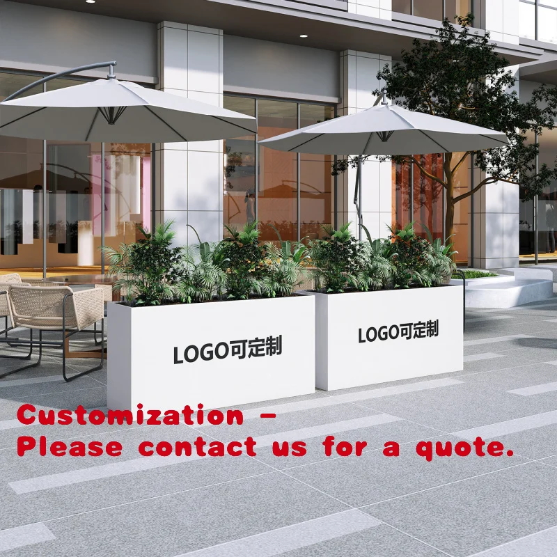 

Customize.Outdoor Flower Box Commercial Street, Sales Office, Square Partition, Rectangular Flower Pot, Flower Stand, Garden