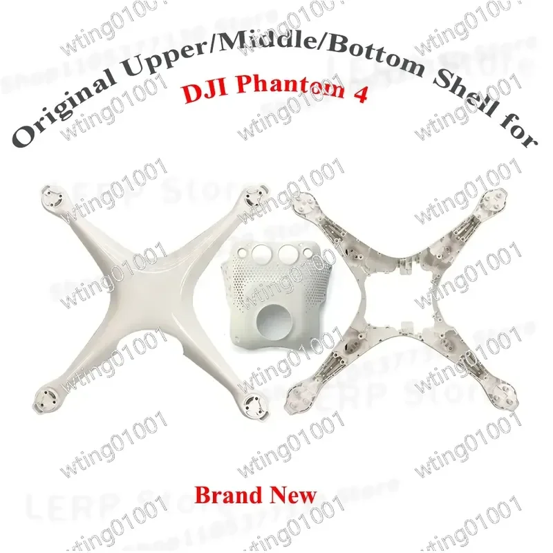 for DJI Phantom 4 Upper Middle Bottom Shell Replacement Body Frame Cover Repair Parts Drone Housing Case