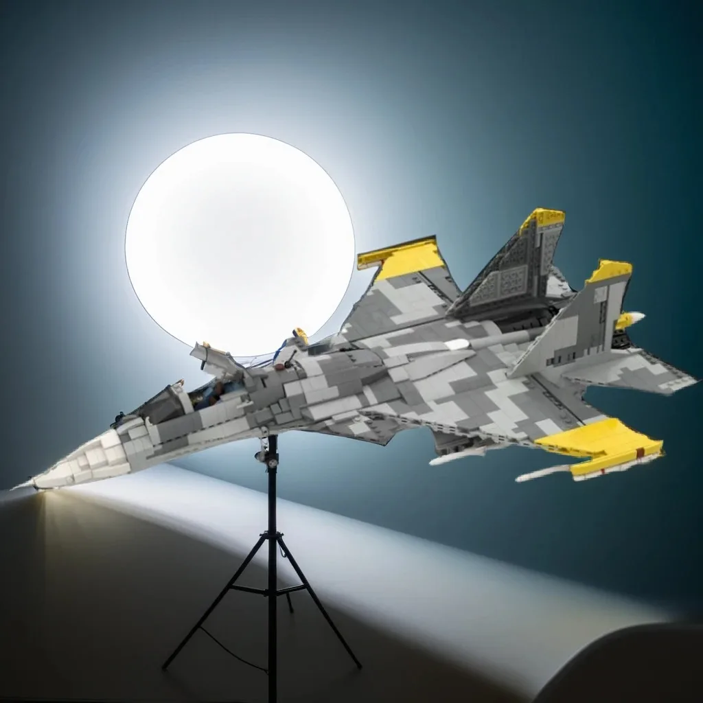 

1957PCS MOC Military Aircraft Sukhoi Su-37 Yellow 13 1:34 Scale V2 Highly Detailed DIY Model Building Blocks Birthday Toys Gift