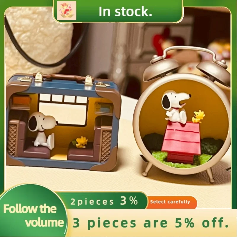 Véritable Re-Ment Snoopy Antique Diorama Collection bonbons jouets Spot Miniatures modèles à la mode jouet ornements boîte aveugle cadeaux personnalisés