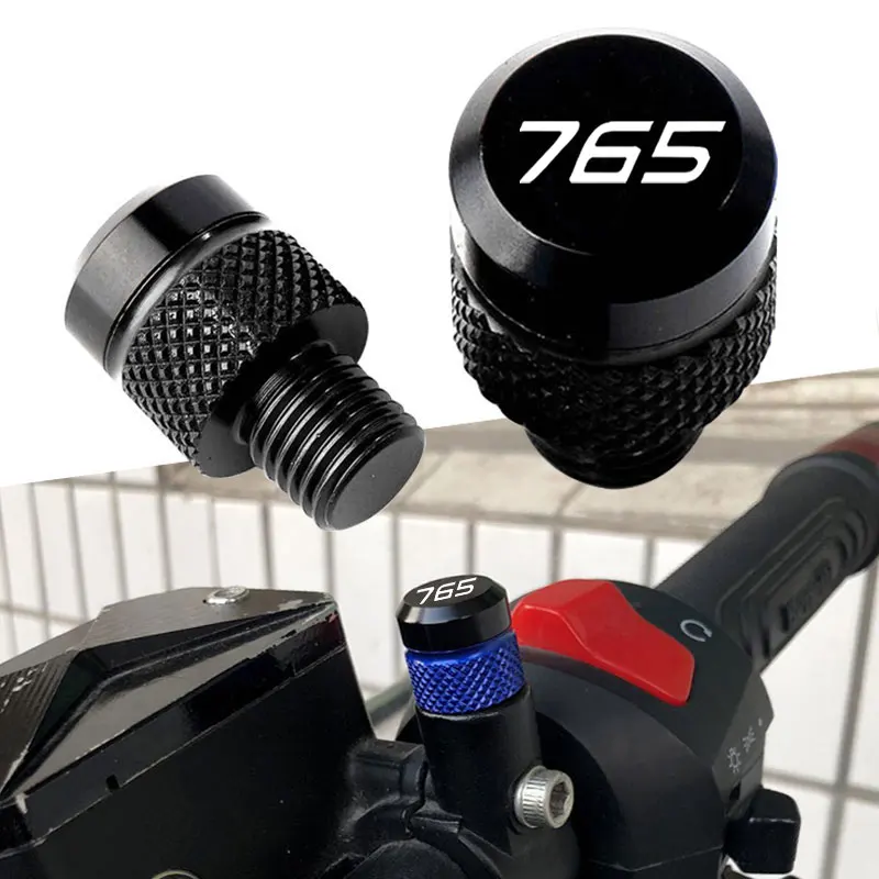 CNC Motorcycle Mirror Hole Plug Screw Bolts Cover For Street Triple 765 RS /S/R 675 Trident 660 Tiger 900 GT 800 1200