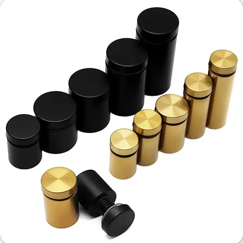 9 Sizes 200PCS Stainless Steel Hollow Advertisement Nails Screws Bolts Glass Standoff Pins Billboard Fastening Fixing Hardware