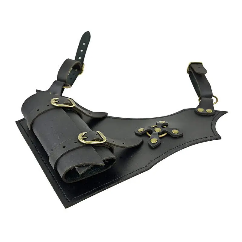 Funda de espada pirata para hombre, soporte de rana Medieval de piel sintética, eslinga de cintura de Guerrero, soporte de espada de Cosplay Vintage, Uniesx