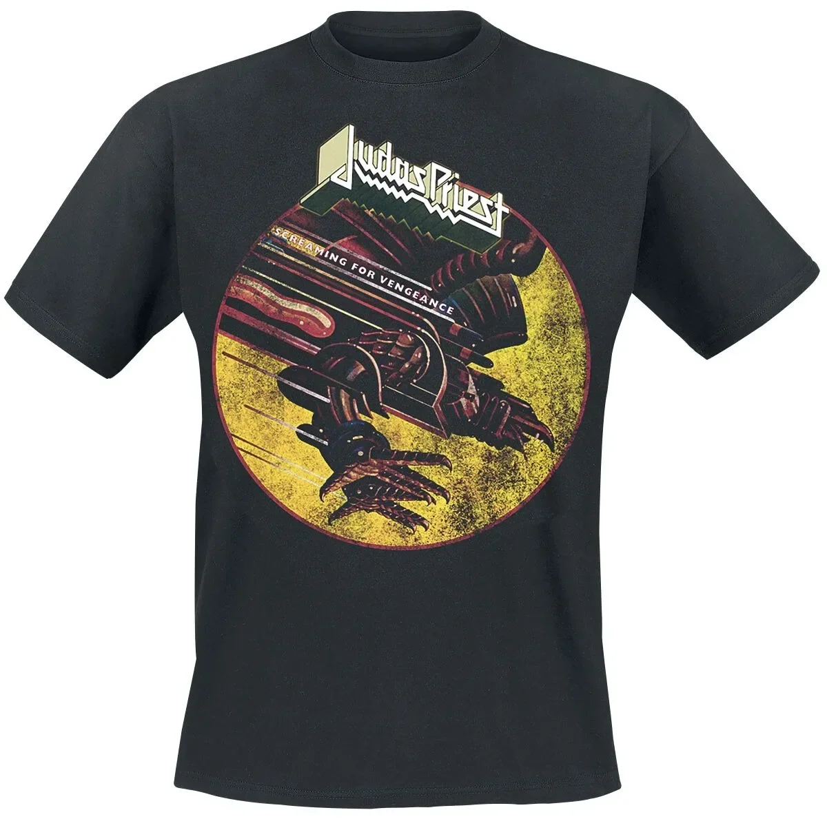 Judas Priest Screaming for Vengeance Album Print T-Shirt Unisex Metall-Fan-Shirt – Detail 2