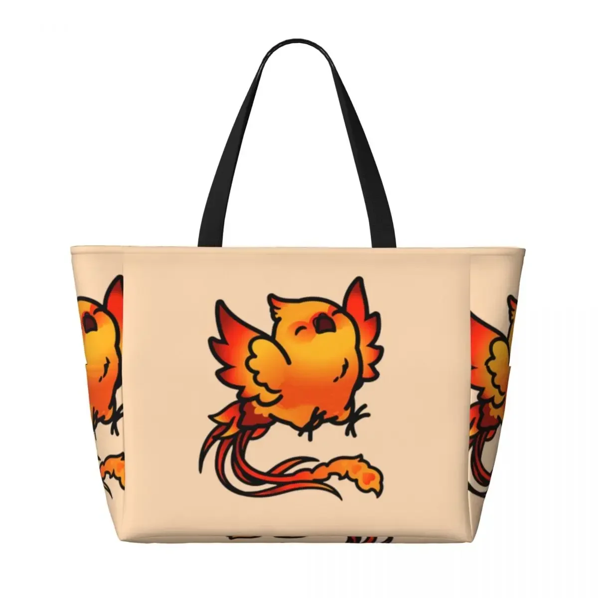 Happy Chubby Phoenix Beach Travel Bag, Tote Bag Holiday Large Capacity Out Birthday Gift Multi-Style Pattern