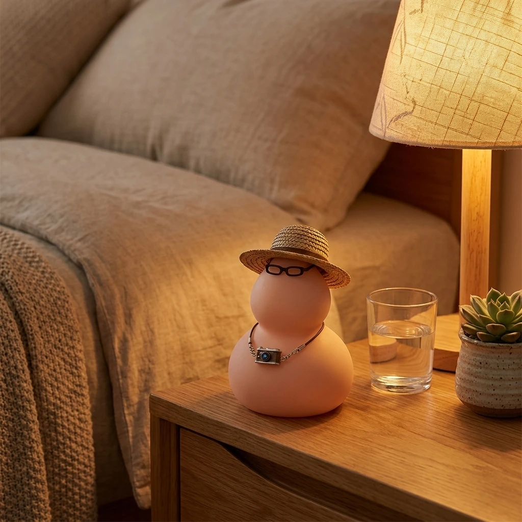 Statue de gourde stylée et mignonne, texture douce et confortable avec un design unique pour la décoration de bureau, de maison ou de chambre F236