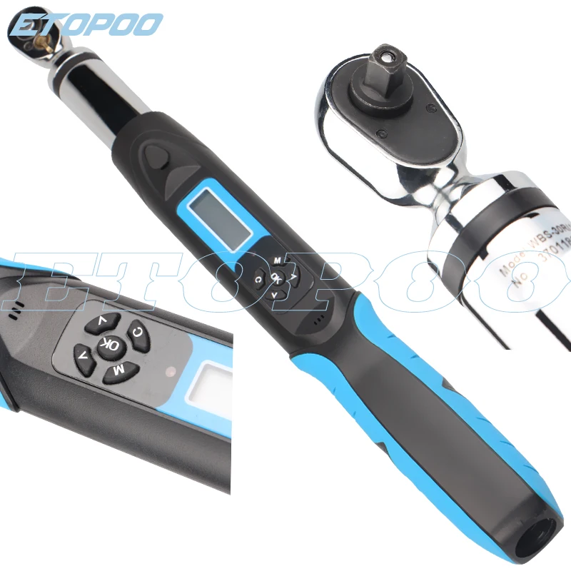 ETOPOO WBS-200(1/2) Preset Digital Display Torque Wrench Hand Repair Tool For Car Motorcycle