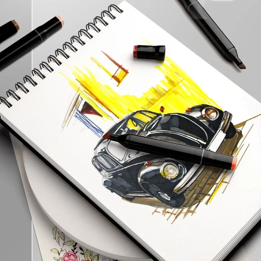 Up Turning Loose-Leaf Sketchbook A4 A5 A6 8K 16K Taking Notes Memo Notepad Diary Journal Hand Ledger Learning Supplies