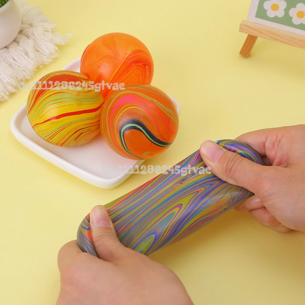 

Colorful Malt Sugar Ball Squeeze Toys TPR Material Slow Rebound Stress Balls Anti Anxiety Decompression Toy Unique Gifts