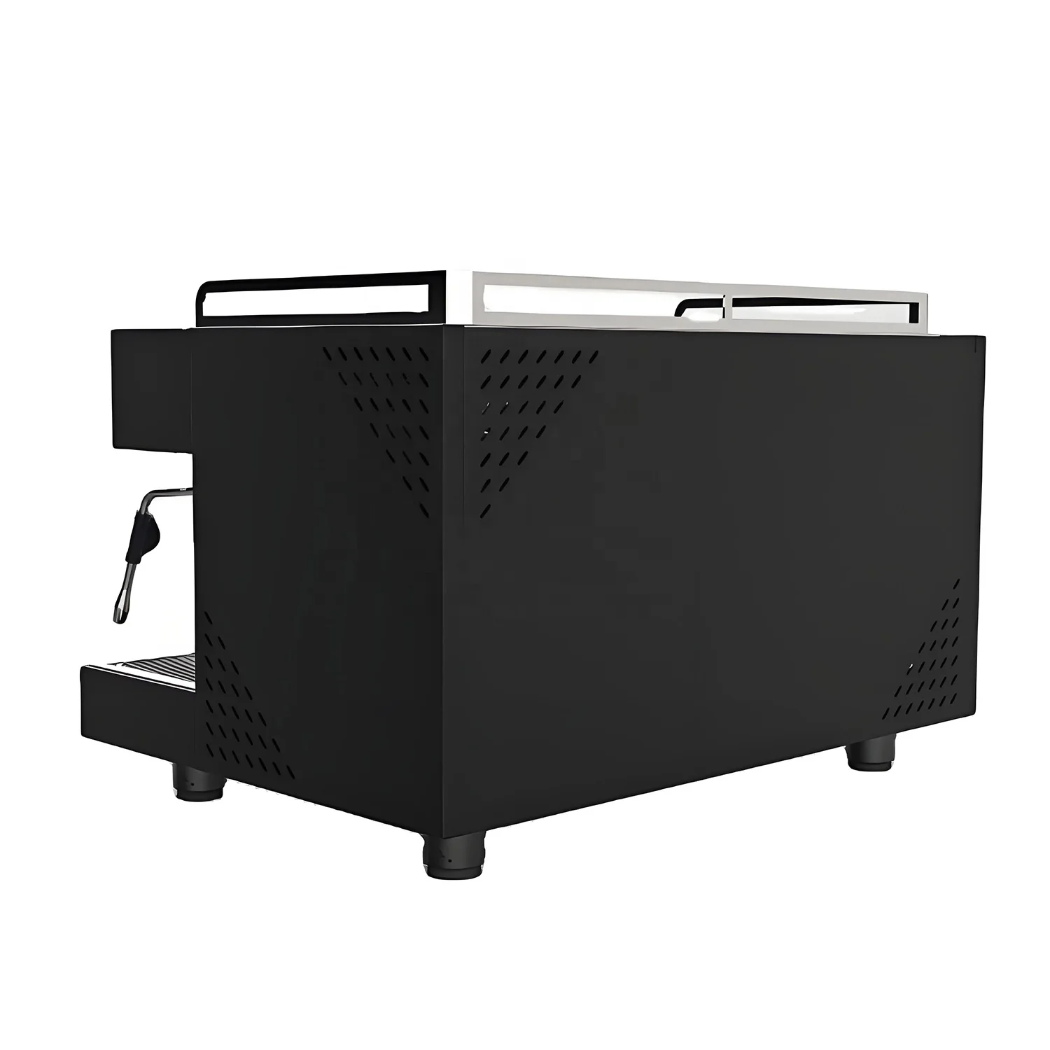 Discount! 2 Groups Metal Framework Fluid-o-tech Rotation Pump Semi Automatic Coffe Cafe Cafeteras Coffee Maker Espresso Machine