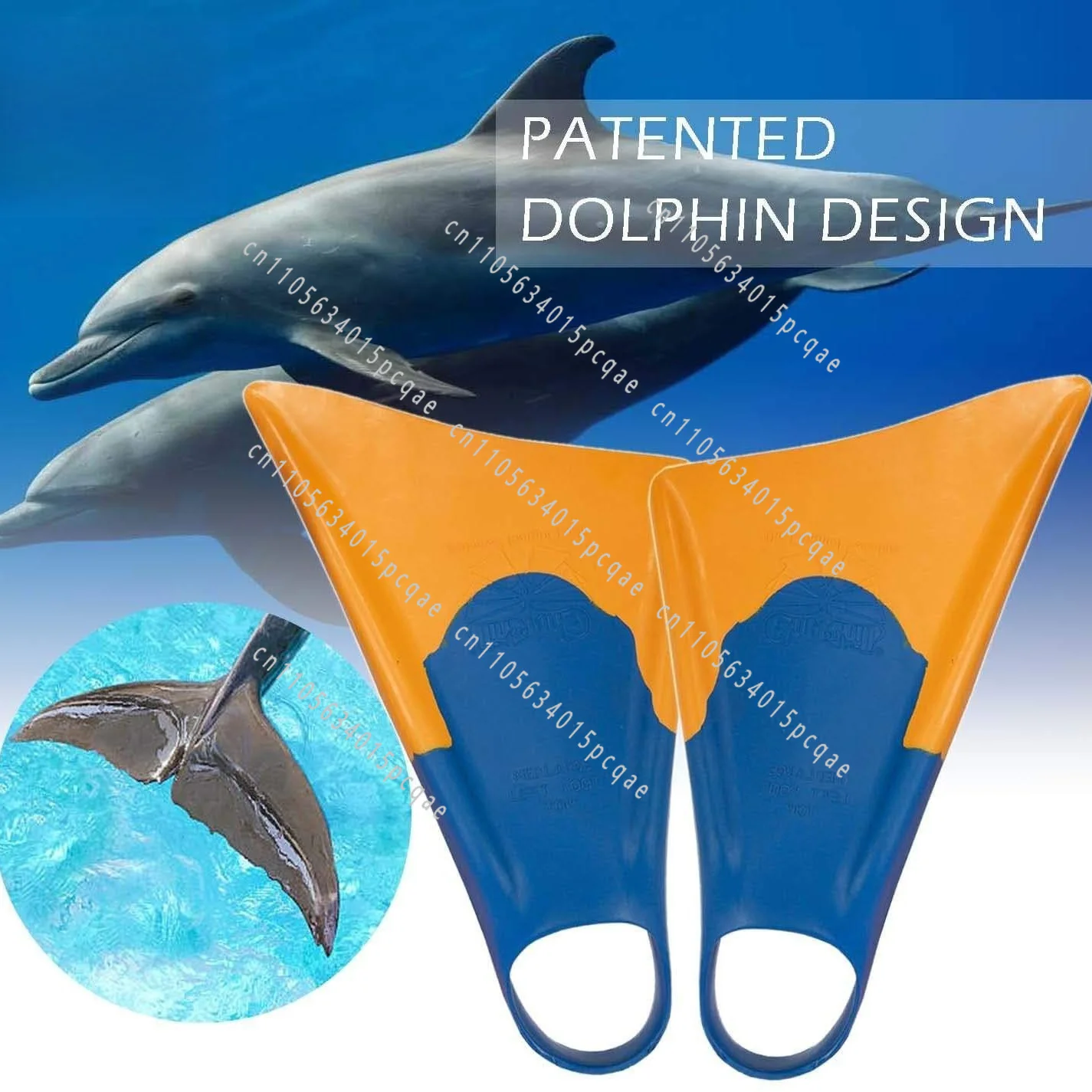 New Pure Rubber Adult Flipper Diving Professional Diving Fin Board Swimming Training Equipment Frog Shoe Surfing Duck Foot Board