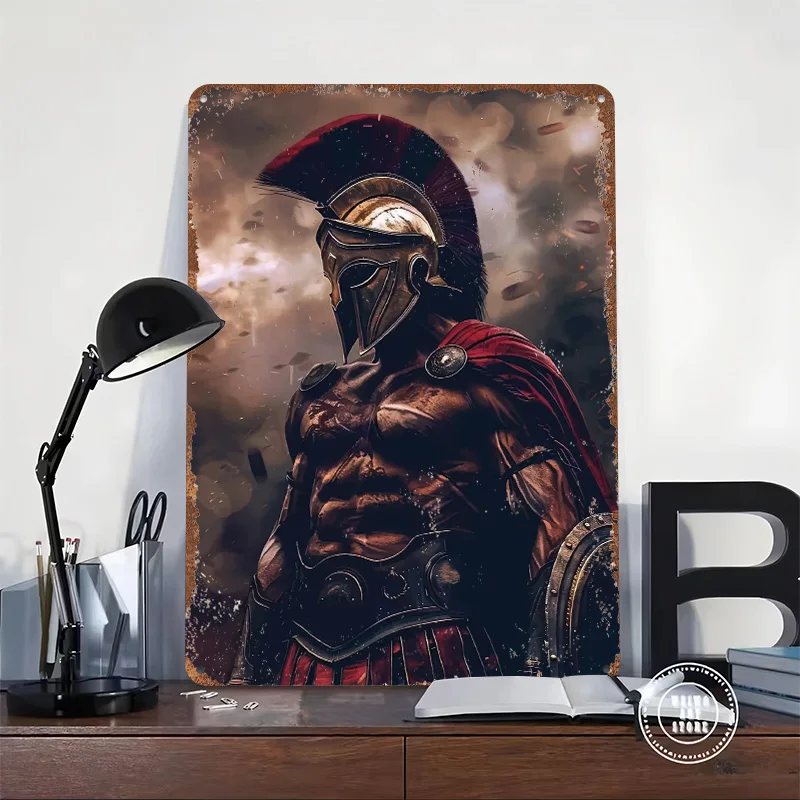 THIS IS SPARTA Metal Poster Customized Wall Art Retro Vintage Tinplate Signs for Man Cave Gaming Decoration Room Custom Plate