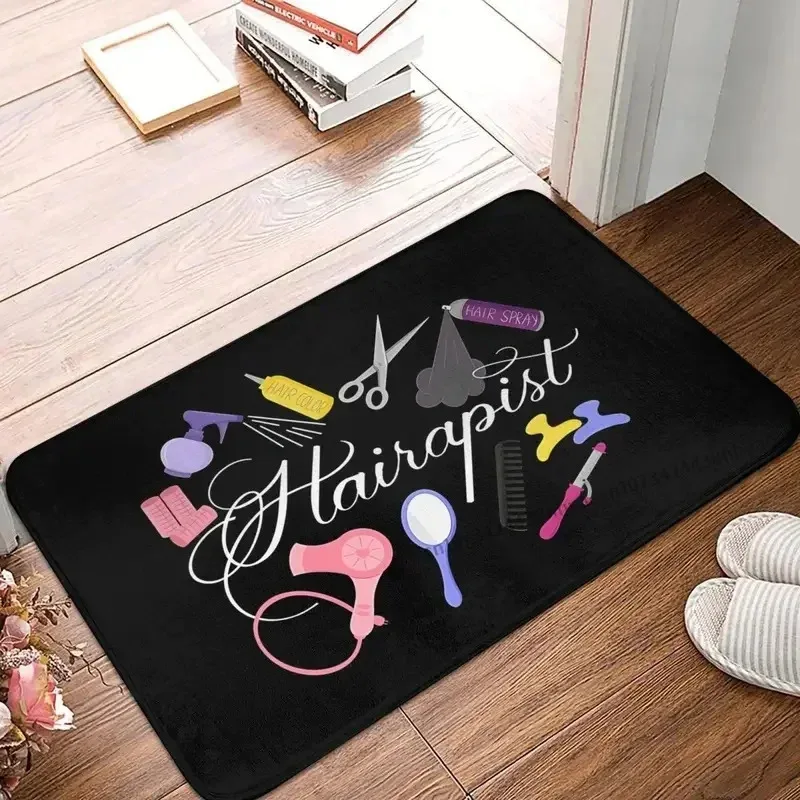 VIKAMA Barber Shop Welcome Mat, Non-Slip Home & Salon Entrance Mat, Washable Floor Mat For Bathroom & Balcony Decor
