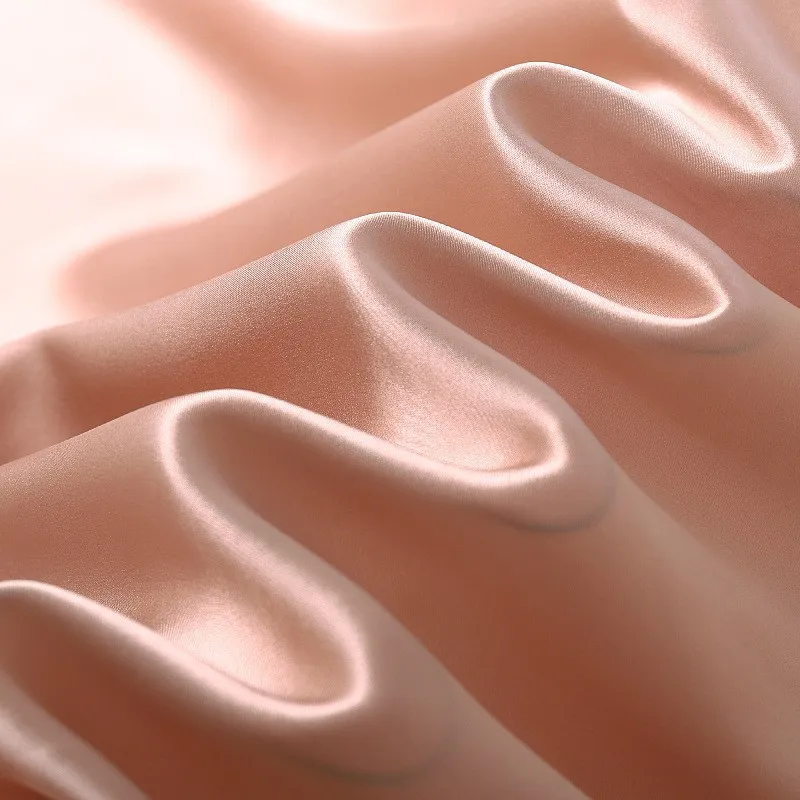 

High Qquality Crepe Satin Plain Silk Cloth Clothing Pillowcase Fabric