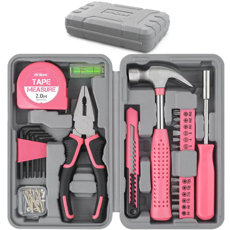 

Tool Set with Storage Toolbox Household Hardware Hand Tools Multi-functional Gift Tool Set Household Hardware Pliers