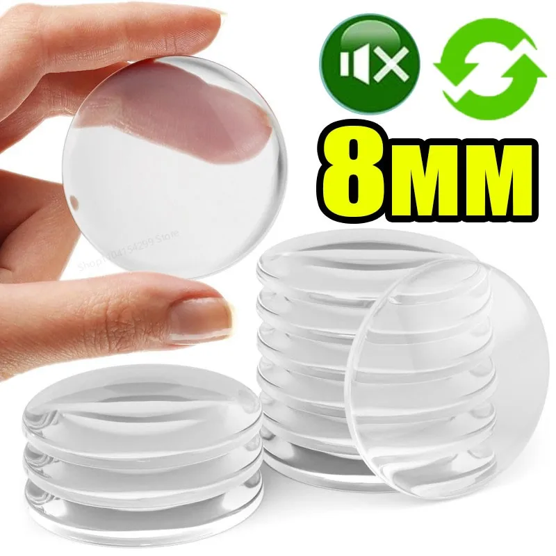 Door Stopper Handle Bumpers Silicone Self Adhesive Mute Anti-Shock Protection Porte Pad Home Decoration Wall Protection