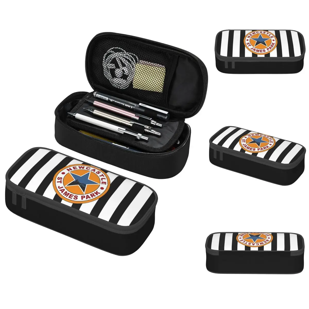 Magpies Newcastle - Newcastle Magpies مقلمة ذات سعة كبيرة وحقائب أقلام وحقيبة أقلام رصاص للأولاد والبنات والطلاب في المدارس