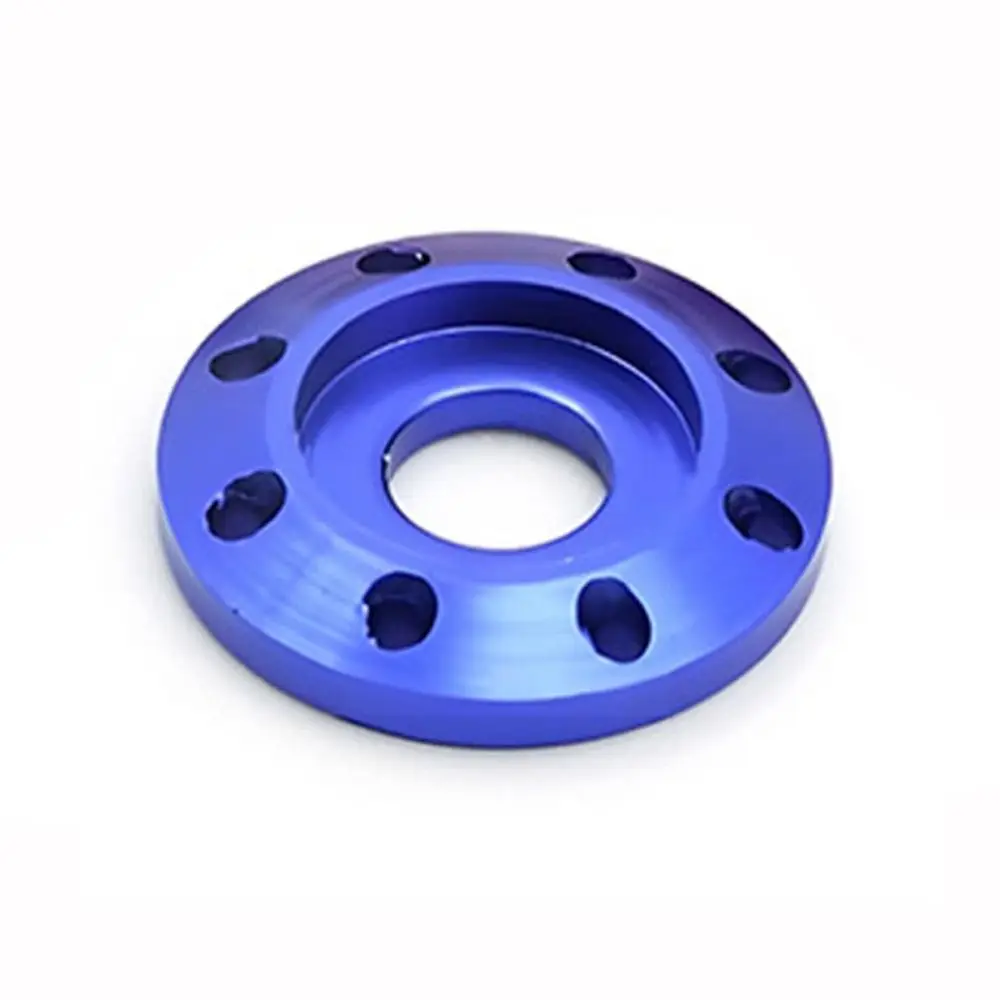 5pcs M8 Motorcycle Screw Washer Nut Aluminum Alloy 9 Colors Flange Pad Number Plate Screw Washer Raised Gasket Decoration