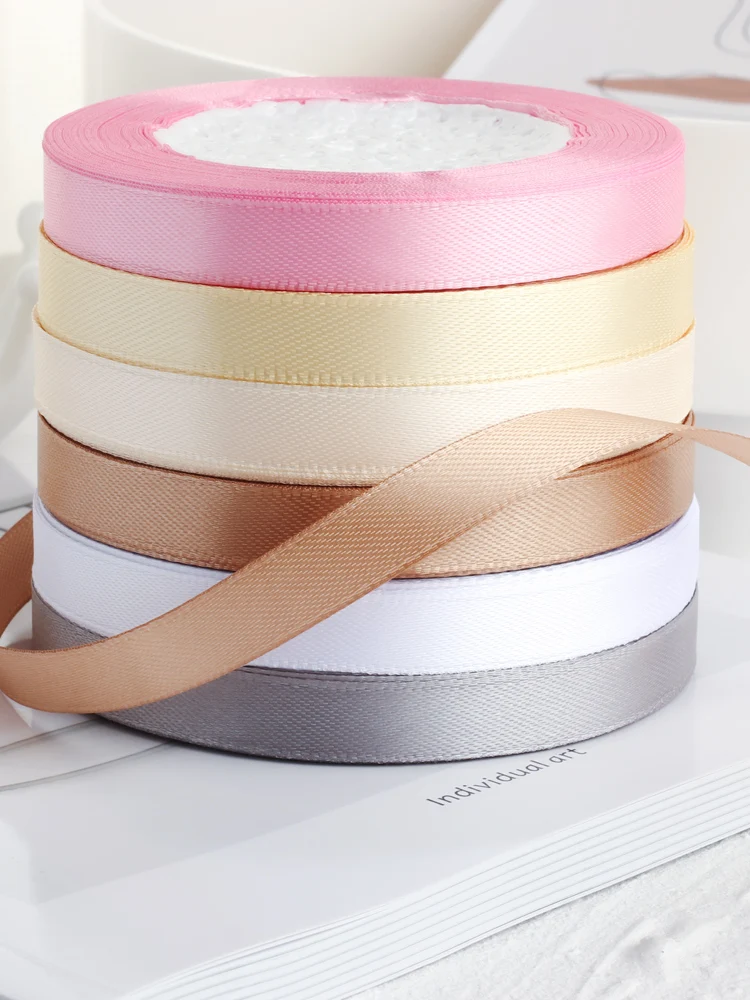 22meter/roll 10mm wide Satin ribbon Wedding Invitation Card Party Decoration Scrapbooking Wrap Supplie Christmas Gift Decoration