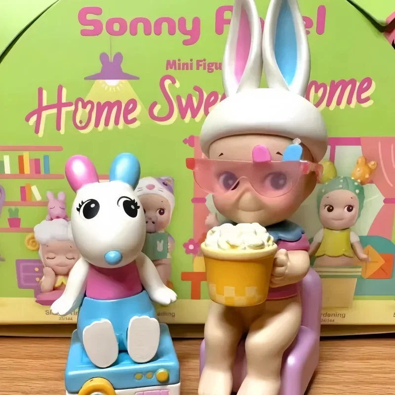 Oryginalny Sonny Angel Home Sweet Home seria pudełko z niespodzianką edycja limitowana pudełko z niespodzianką kolekcja modeli lalki dekorowanie prezent urodzinowy