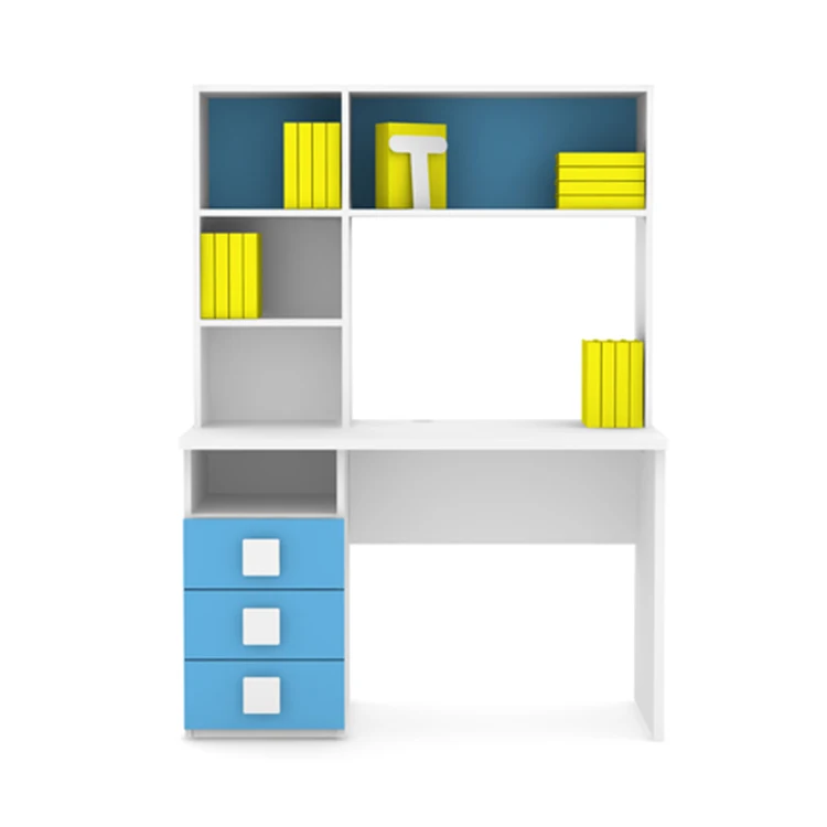 أثاث غرفة نوم الدراسة للأطفال بسعر جيد مع أدراج وخزانة الكتب وغرفة الدراسة