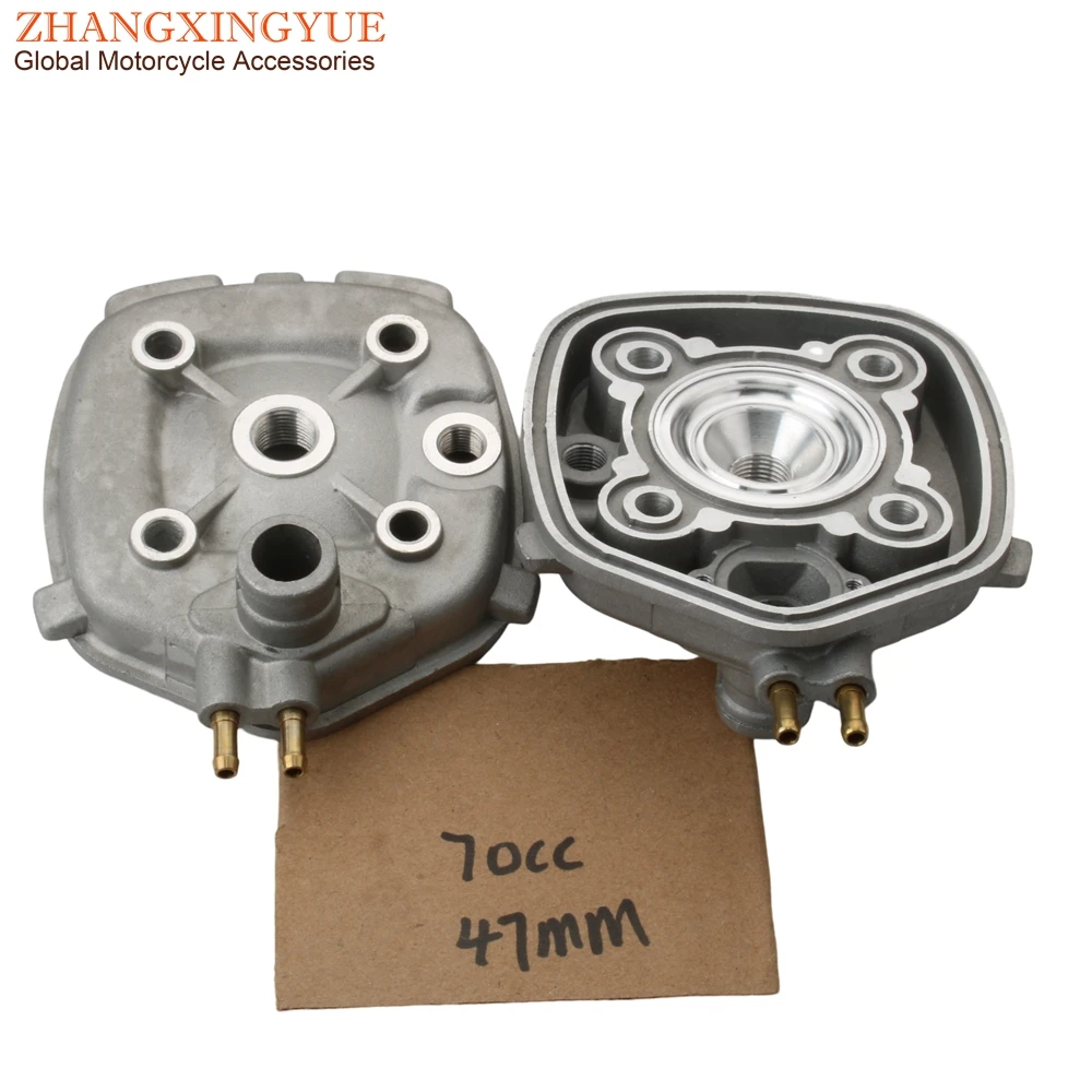 40mm 47mm Cylinder Head For Malaguti F12 Phantom 50 F15 Firefox 50cc 70cc LC 2T Engine Parts