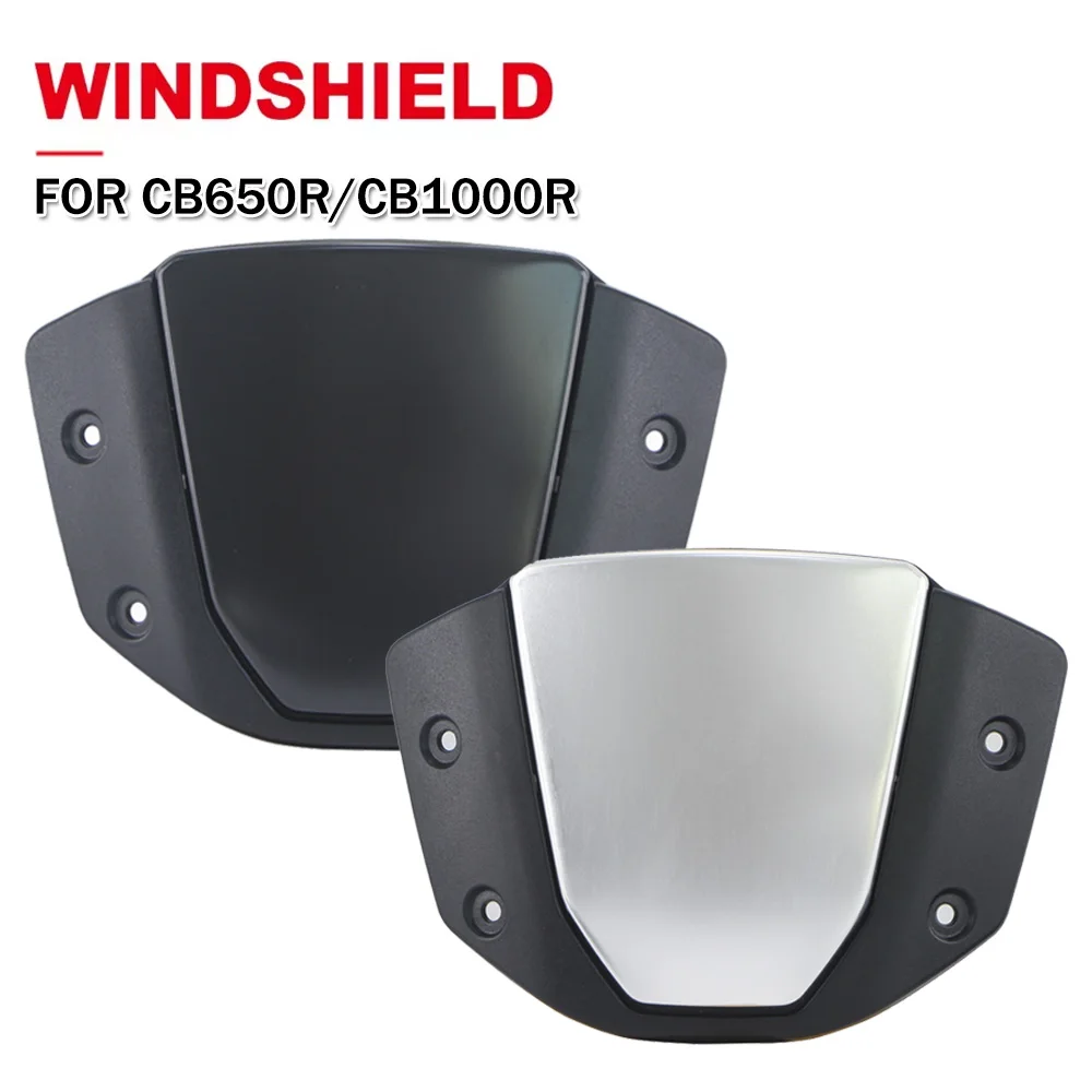 

Motorcycle Windshield Windscreen Front Screen Wind Deflector Accessories For Honda CB650R CB 650R 2019 2020 2021 2022 2023