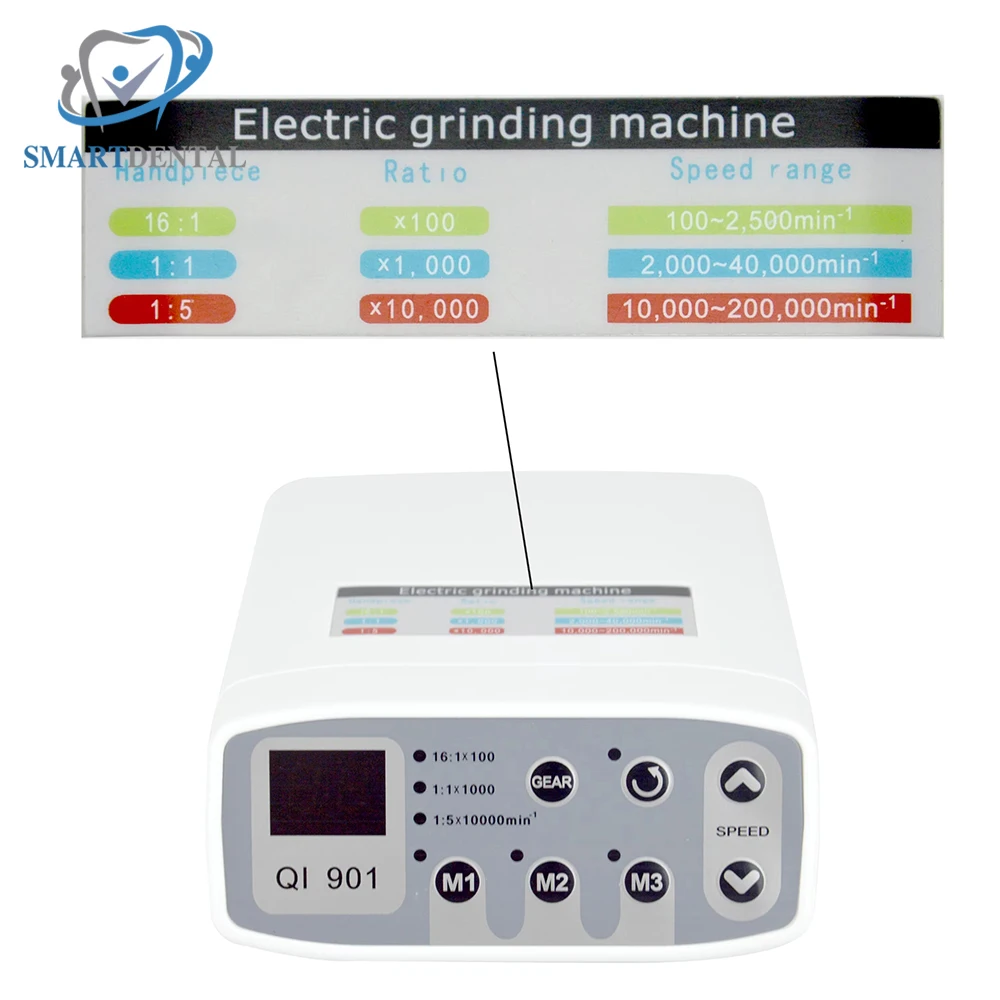 Elétrica Dental Brushless LED Machine Set, Micro Motor, Spray Interno de Água, E-Type, Contra Angle Handpiece, 1:1, 1:5, 4:1, 1:4.2