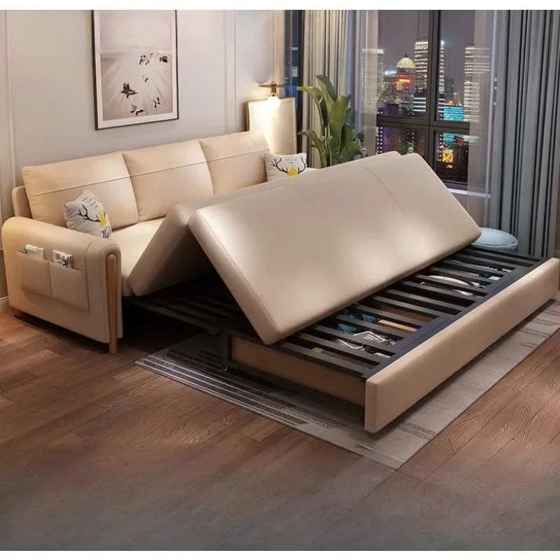 Folding Sofa Bed Dual-purpose Multifunctional Detachable Washable Living Room Storage Sofa BedD21