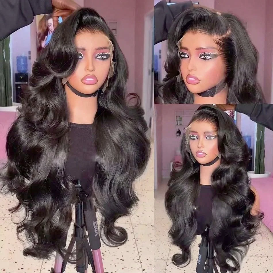 الجسم موجة 13x4 13x6 HD الدانتيل الشفاف الجبهة 100% باروكة من شعر طبيعي البرازيلي 30 40 بوصة 5X5 غلويليس الباروكات الدانتيل أمامي للنساء