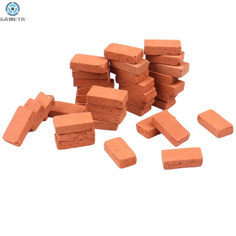 50 Stuks 1/16 Miniatuur Simulatie Baksteen Diy Zandtafel Diorama Landschap