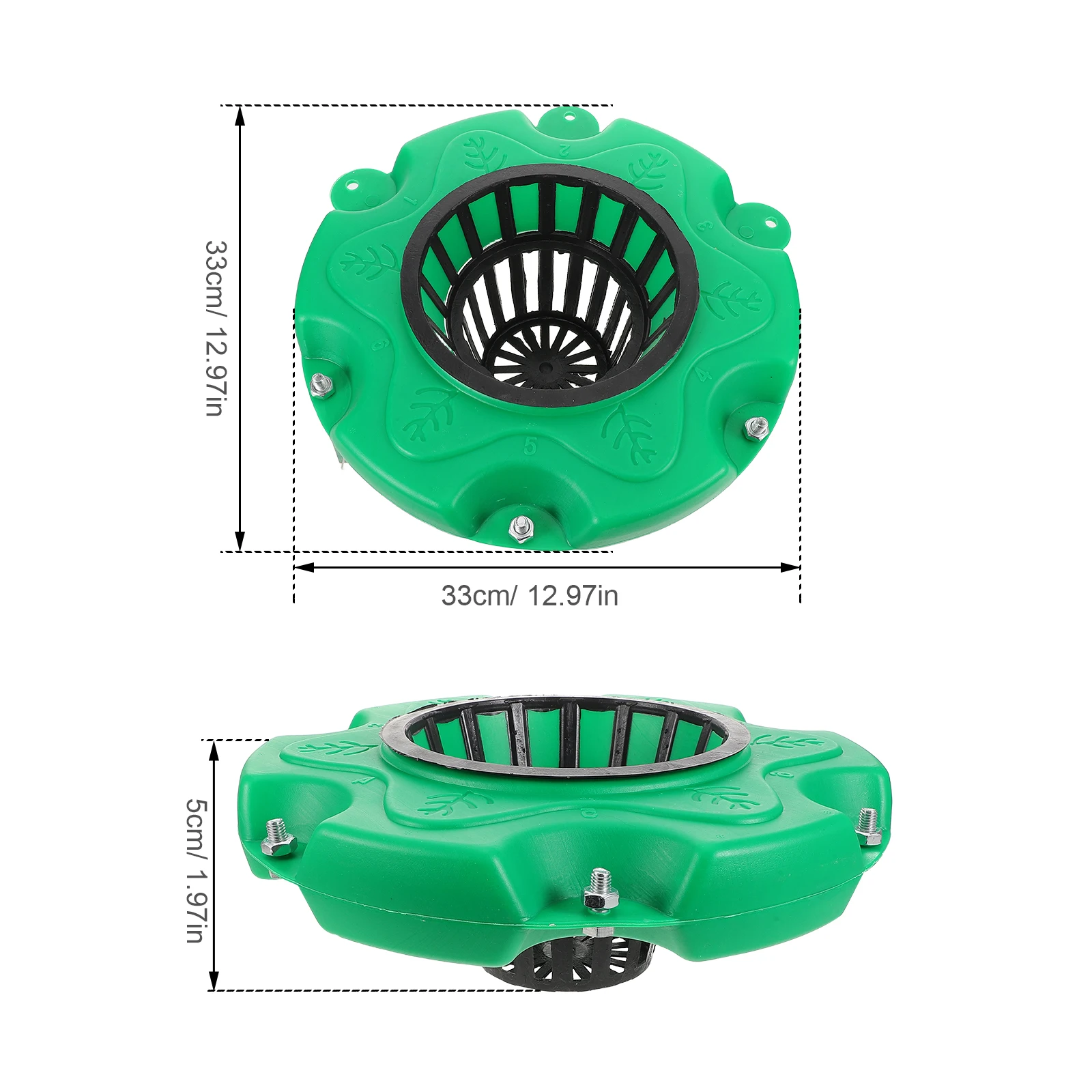 6-delige vlotterende eiland plantenbak set, ruimtebesparende aquatische mand voor meren, parken, waterpartijen, decoratie en tuinieren