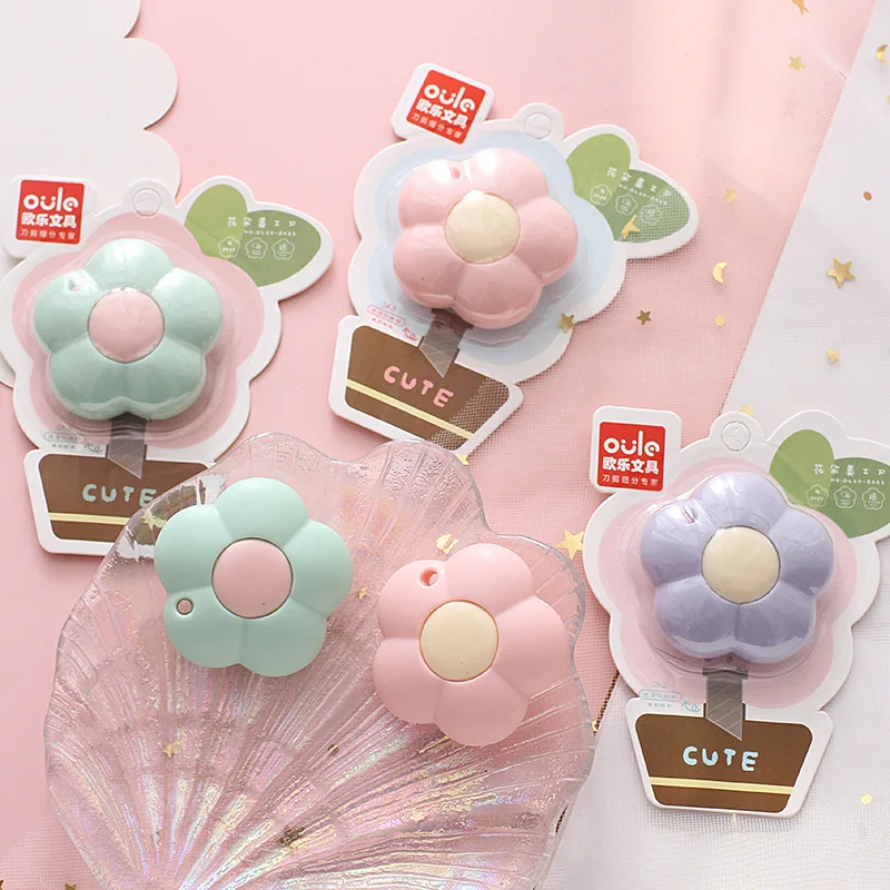 Cute Flower Art Knife Ins Wind High Value Mini Knife Carry with You Express Knife Hand Account Paper Cutter