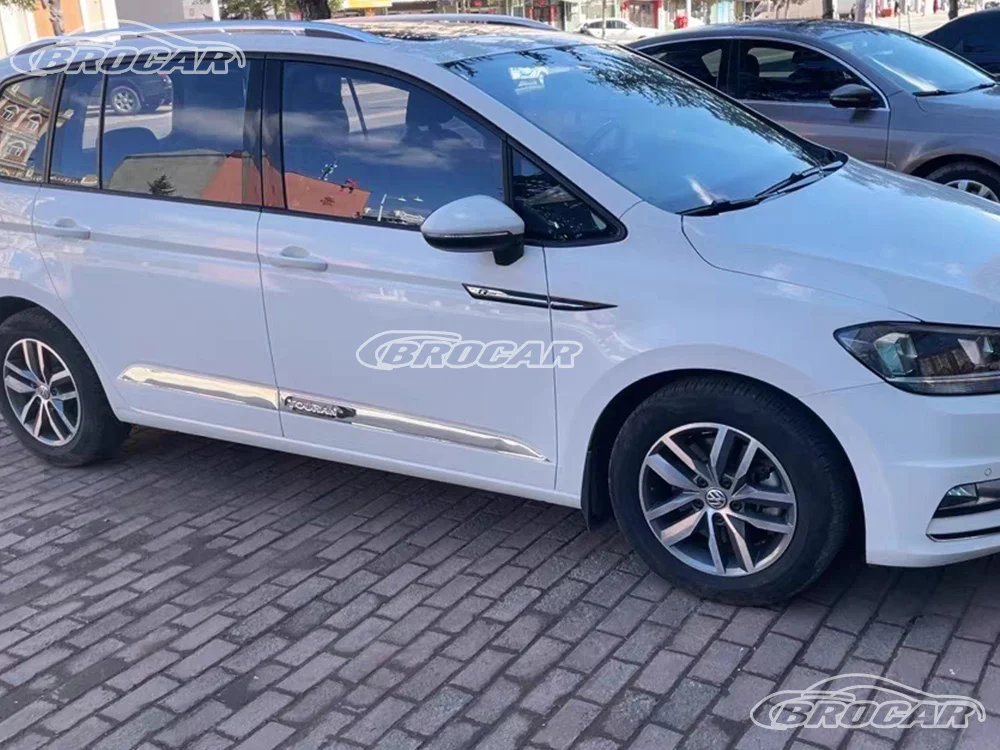 لفولكس واجن توران L 2016 17 18 19 20 21 22 2023 مصنع 4 شعار الحركة مصنع الباب الجانب شعار ملصق غطاء شريط الكسوة