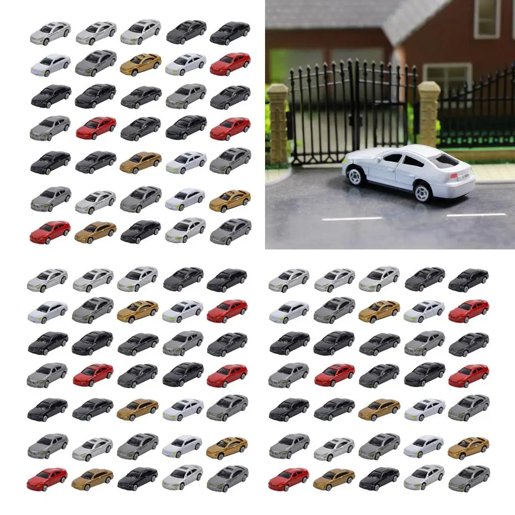 150pcs 1:87 HO Scale Model Cars, HO Scale Model Miniature Car /87 Building